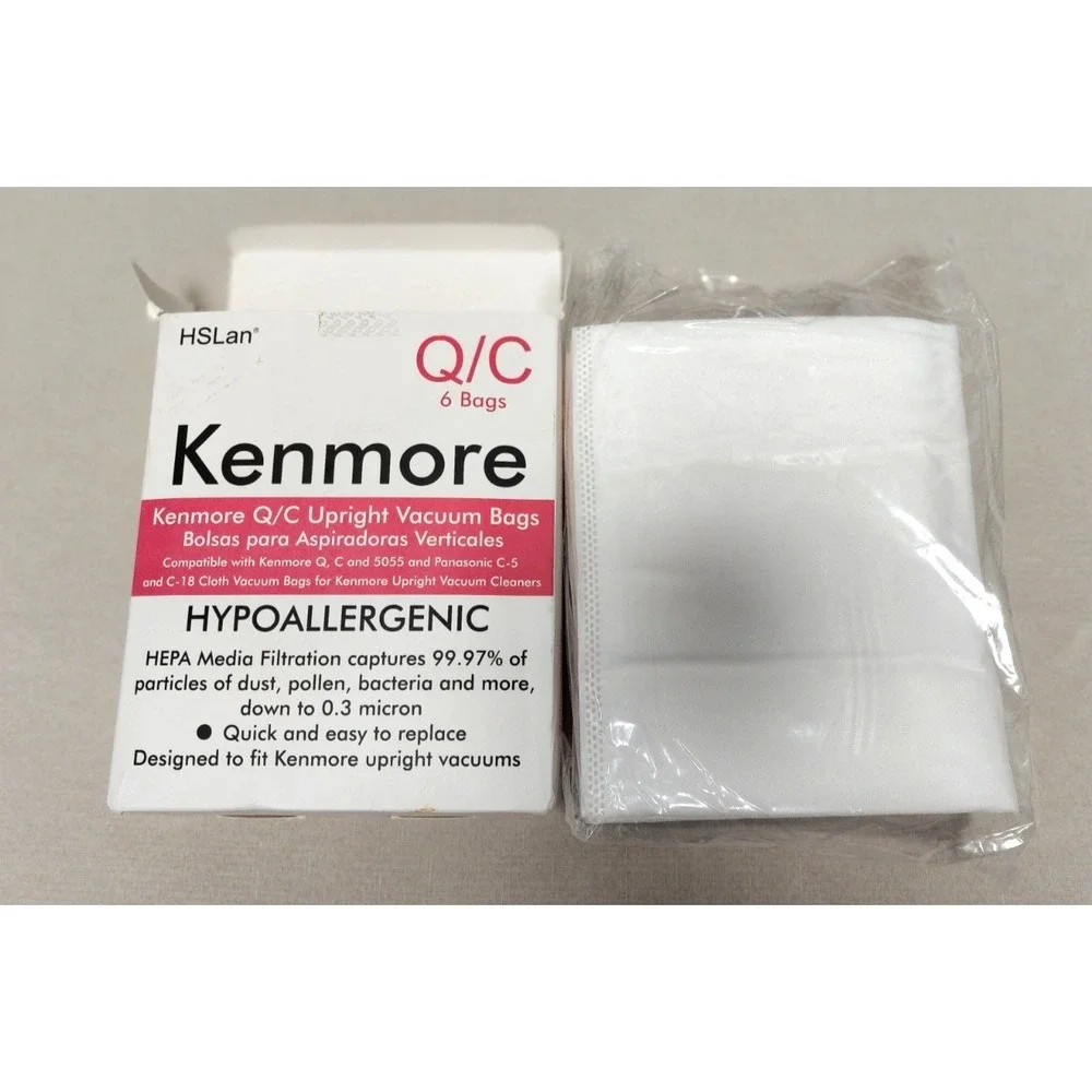 HS Lan Kenmore Q/C Upright Vacuum Bags Hypoallergenic  Kenmore Q/C/5055 See Desc